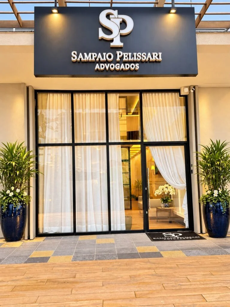 Fachada do escritório Sampaio Pelissari Advogados no Highline Mall, em Vitória/ES